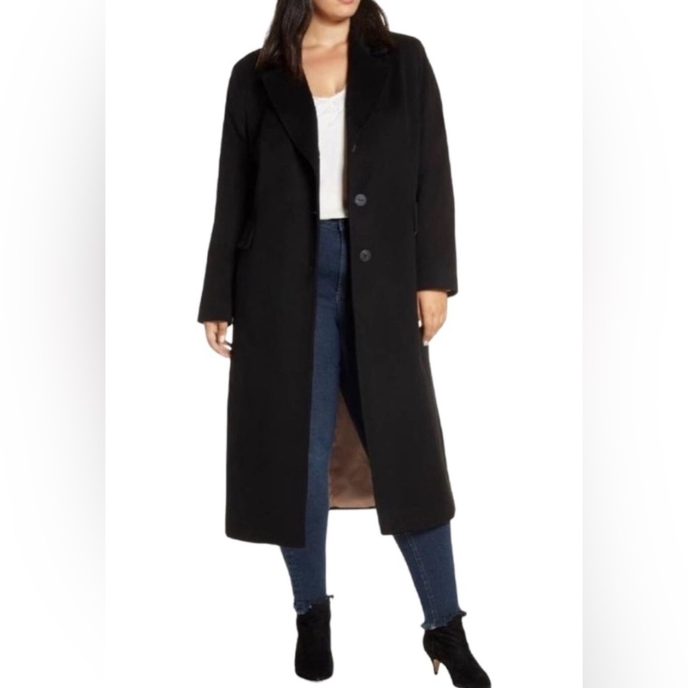 Holland Longline Wool Coat Fleurette size 6 New